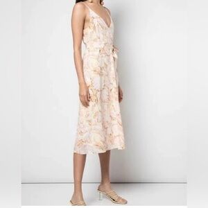 NWT STINE GOYA Giana 100% SILK Pastel Floral Dress Size XL